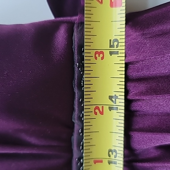 Speechless dress Lg empire waist embellish pleated skirt full lining special occ - Picture 7 of 11